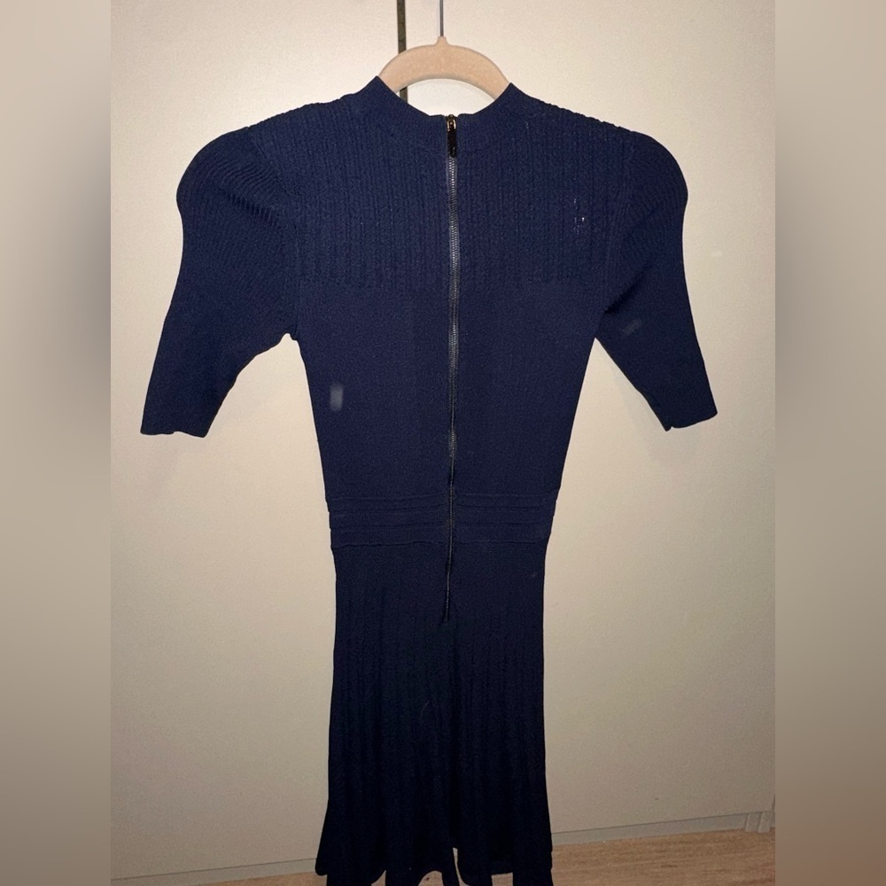 NWOT Ted Baker Navy Blue Knit Dress size 0 - Picture 9 of 12